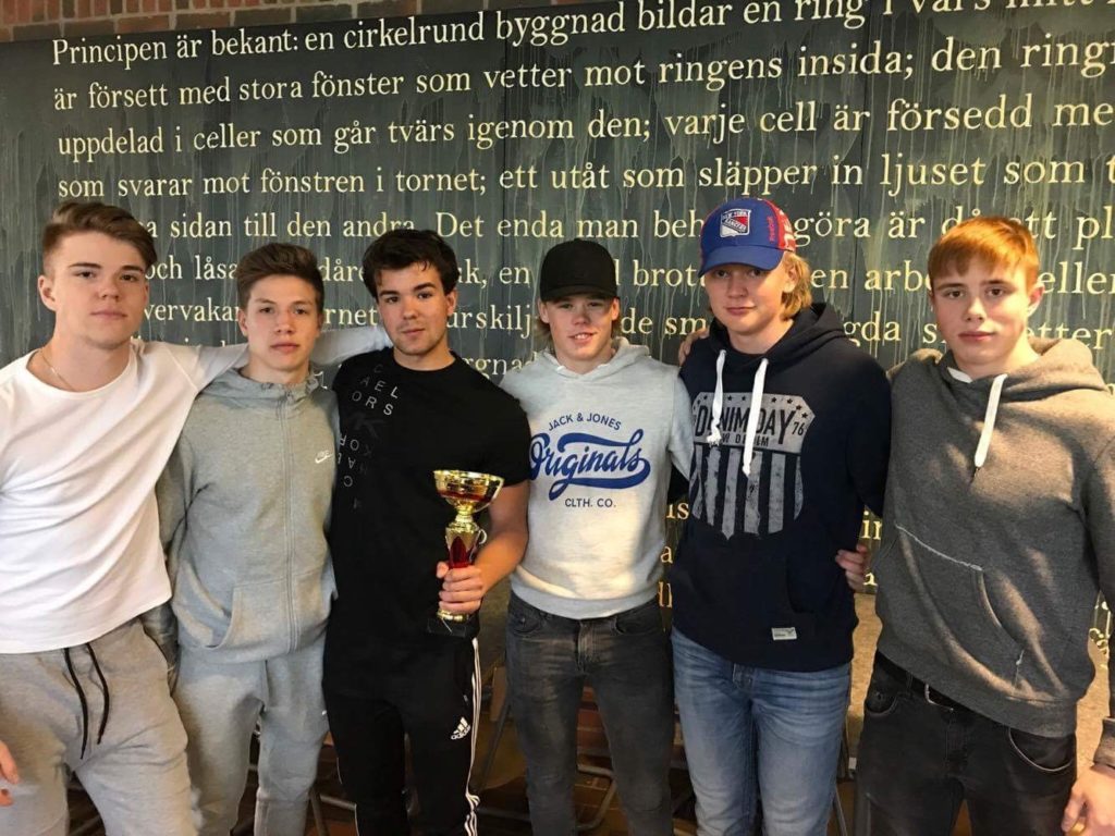I det vinnande laget: Daniel, Roberto, Alexander, Victor, Christoffer och Filip.